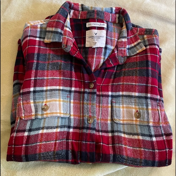 AEO ahh-mazingly soft flannel shirt size XS - Picture 8 of 8